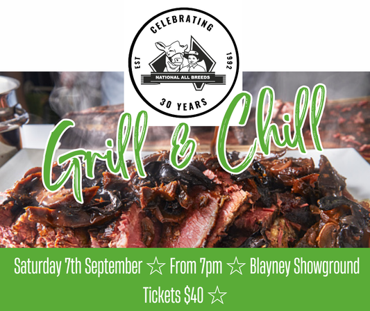 Grill + Chill 30 Years Dinner Ticket